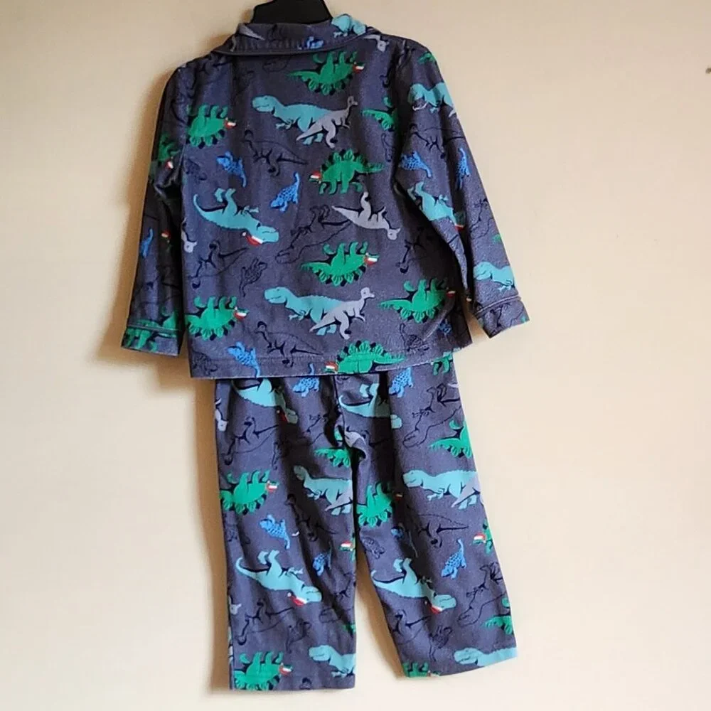 Carters Fleece Pajamas With Dinosaur Two Piece Set Size 2T